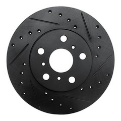 Dynamite Friction Front Passenger Side Disc Brake Rotor for +More (633-76044R)