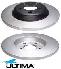 REAR SOLID DISC BRAKE ROTORS FOR AUDI Q5 8R CGLC 2.0 I4 SUITS 1KW & 2EK OD 300MM