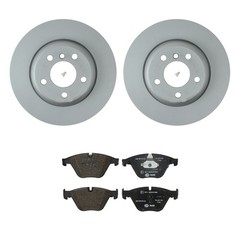 Hella Front 330mm Rotors Low-Met Disc Brake Pad Kit For BMW F10 528i Base 14-16