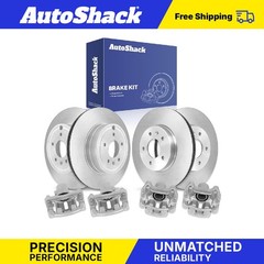 Front Rear Brake Rotors Calipers for Chevrolet, Equinox 2010-2017