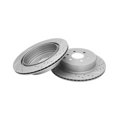 Front Rear Drilled & Slotted Brake Rotors For 2005 2006 – 2012 Nissan Pathfinder