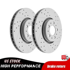 316mm Front Drilled Disc Brake Rotors for 2003 – 2014 Volvo XC90