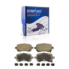 Front Rear Disc Rotors Brake Pads w/20pc Wheel Lug Nuts for Grand Caravan Routan