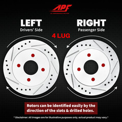 For Nissan Cube 2009-2014 – Front Drilled and Slotted Rotors