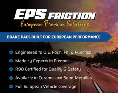 Rear Coated Brake Rotors & EPS Brake Pads Fits Range Rover Discovery HSE 18-19