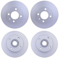 Hella Front 239mm & Rear 226mm Brake Rotors Kit For Volkswagen Golf GTI 8-Valve