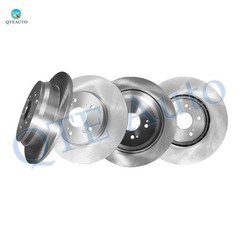 Set of 4 Front 296mm-Rear 305mm Brake Disc Rotors For 2007-2009 Acura RDX Base