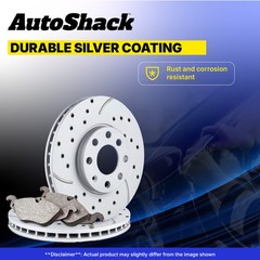 Rear Drilled Slotted Brake Rotors Ceramic Pads for Subaru, Outback 2010-2014