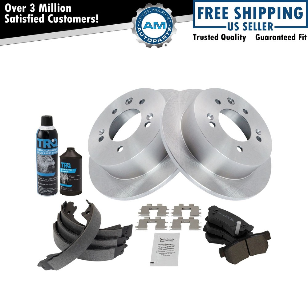 Rear Brake Pad & Rotor Kit Fits 2007-2010 Hyundai