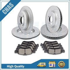 Front + Rear Brake Ceramic Pads And Rotors Discs For 2002-2006 Min Cooper S 1,6L