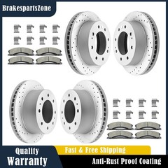 Front Rear Brake Rotors Pads for Chevrolet Silverado 2500HD 3500HD Brakes
