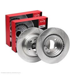 2x APEC Rear Brake Discs Fits BMW 1 Sports Hatch (F21) 140kW/190HP/1995cc