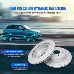 Front Rear Disc Rotors &Brake Pads For Highlander Lexus Rx330 Rx350 Rx400h 06-08