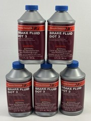 Genuine Honda Dot 3 Brake Fluid 12 fl. oz Bottle 08798-9008 (Pack of 5)