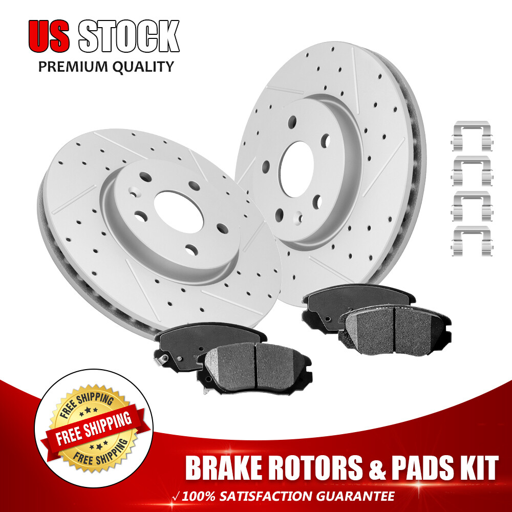 12.64” Front Brake Rotors+Ceramic Pads for GMC Terrain Chevy Malibu Buick Regal