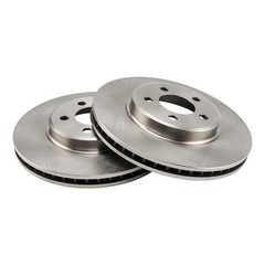 Pair of Front Vented Brake Rotors Fits 2020-2023 Dodge Charger 3.6L Coated 53022