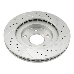 Pair Front Drilled Slotted Disc Brake Rotors For 2002-2003 Nissan Maxima 31306
