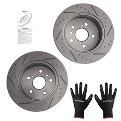 Rear Disc Brake Rotors Kit for Lexus ES350 2007-2012 Toyota Camry 2007-2011
