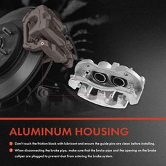 Front&Rear Drilled Brake Rotors & Brake Pad Kit + Brake Caliper for Chevy Impala