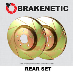 REAR SET BRAKENETIC Sport Slotted Brake Rotors 272mm BNS33131.SS