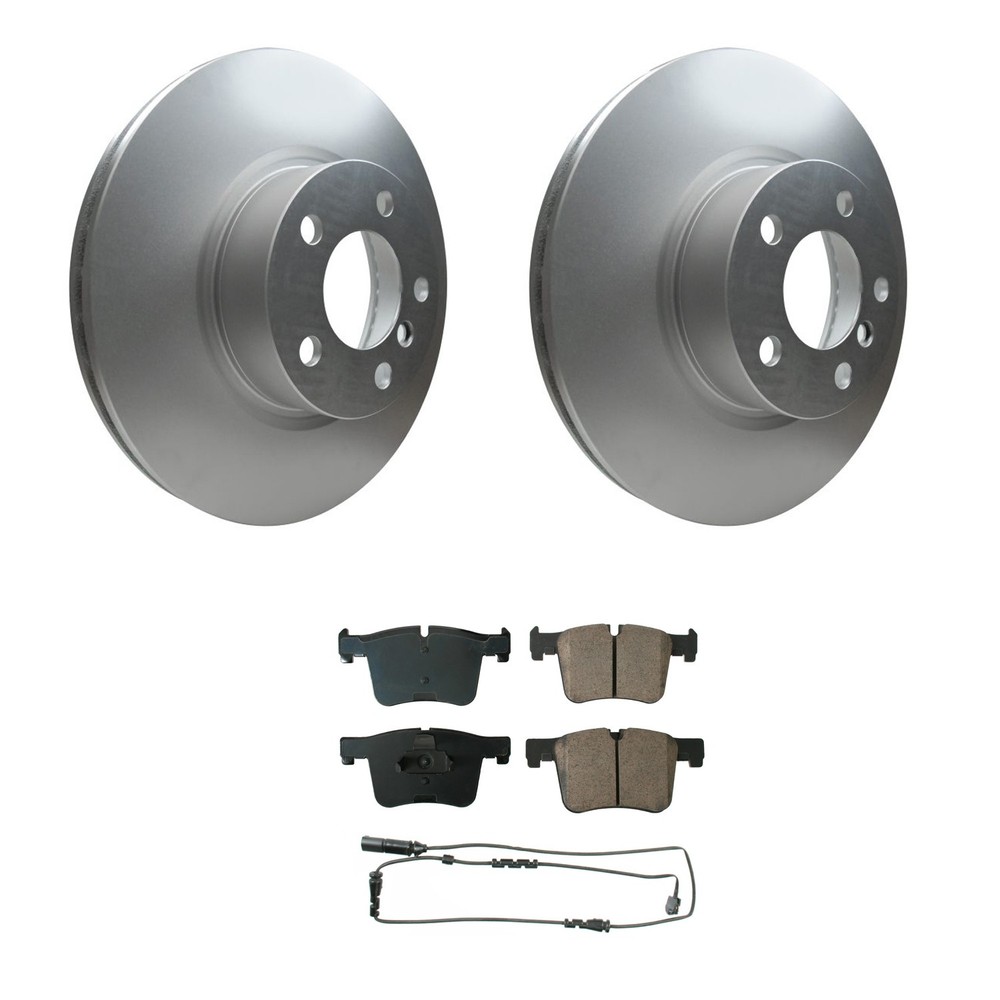 Hella Front Rotors Akebono EURO Ceramic Disc Brake Pads Kit For F25 X3 F26 X4