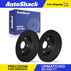 Front Drilled Slotted Brake Rotors Pair for Toyota RAV4 Prius V Scion xB