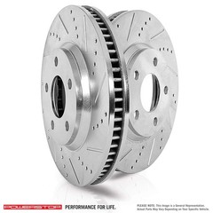 Power Stop AR8640XPR Cross-Drilled and Slotted Brake Rotors