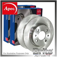 Genuine Apec Blue Rear Brake Discs (Pair) for Mazda 3 BK 1.3 1.6 (2004–2009)