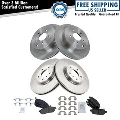 Front & Rear Brake Pad & Rotor Kit Semi-Metallic Fits INFINITI Nissan