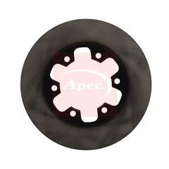 2x Apec Red Rear Brake Discs 308mm Fits Ford Transit 1815600