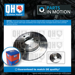 2x Brake Discs Pair Solid Rear 261mm BDC3959 Quinton Hazell Set 3415598 Quality