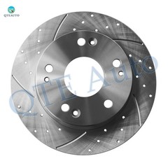 Rear 260mm Drilled Slotted Brake Rotors For 2013-2015 Acura ILX