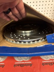 Drilled and Slotted Front and Rear Brake Rotors