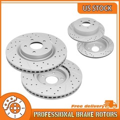 For Nissan Murano Pathfinder Infiniti QX60/JX35 Front Rear Drilled Brake Rotor