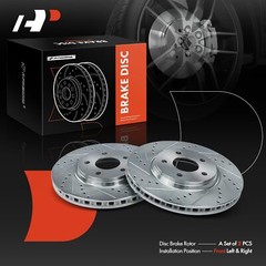 Front Drilled Brake Rotors for Chevrolet Cobalt Malibu Pontiac G6 Saturnc Aura