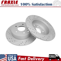 Rear Disc Brake Rotors Set of 2 For 2002 -2021 Nissan Altima, Maxima Juke Sentra