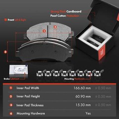 Drilled Brake Rotors & Ceramic Brake Pads for Chevy Blazer GMC Olds Front & Rear