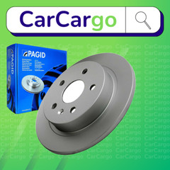 Pagid Solid Rear Brake Discs Pair For Saab 9-5 2.0 TiD 2010-2012 292 mm