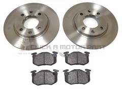 CITROEN ZX XSARA + PEUGEOT 206 306 REAR 2 BRAKE DISCS AND PADS SET NEW