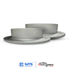 REAR BRAKE ROTOR SOLID GEOMET COATED &CERAMIC PAD KIT 284 mm FOR LEXUS 2010-2020