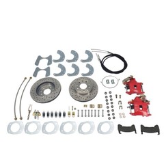 Universal Rear-End Disc Brake Conversion Kit, Red, Fits for Ford 9 Inch New