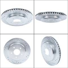 Rear Drilled Brake Rotors and Pads S-12162061 For Chevrolet Corvette 1997-04