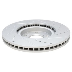 Performance Disc Brake Rotor Drilled & Slotted Front G-Coated Pair