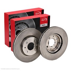 2x APEC Front Brake Discs For FIAT IDEA (350_) 1.4 LPG 2009- DSK822