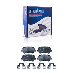 Front Rear Drilled and Slotted Brake Rotors Pads for 2016 2017 Volvo XC60