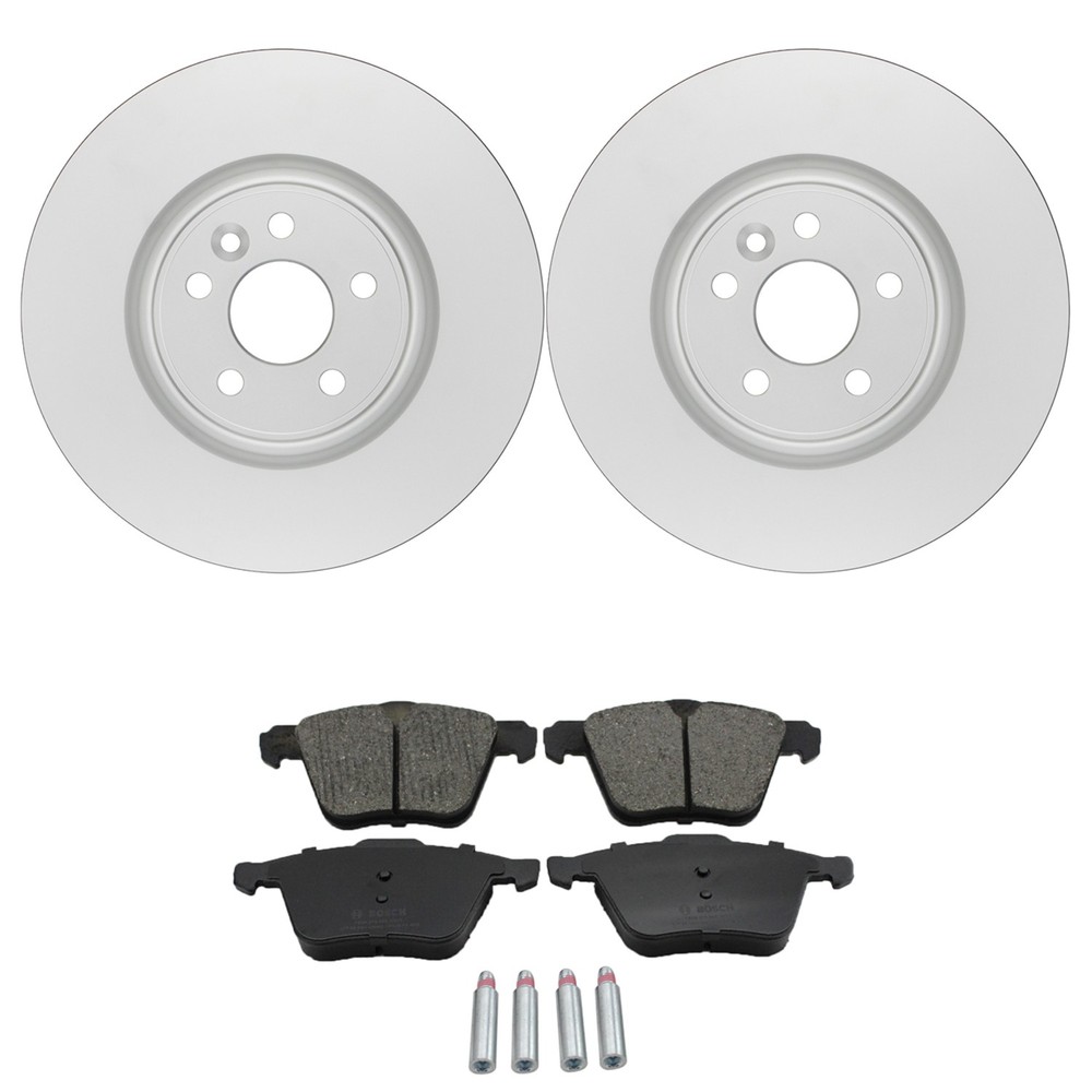 Bosch QuietCast Front Rotors & Ceramic Disc Brake Pad Kit For V70 XC70 L6 08-09