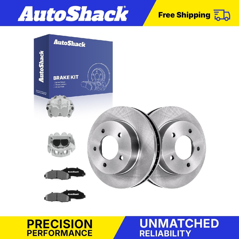 Front Brake Rotors Ceramic Pads Calipers for Ford, F-150 1999-2003