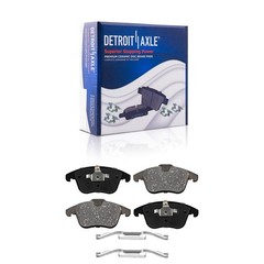 Front Drilled Slotted Brake Rotors and Brake Pads for Volvo S60 S80 V60 V70 XC70