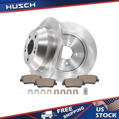 11.89″ Rear Disc Rotors Ceramic Brake Pads for Hyundai Santa FE XL Kia Sorento