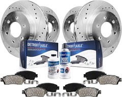 6-Lug Front & Rear Brake Pads Rotors for 2005-2019 Nissan Frontier